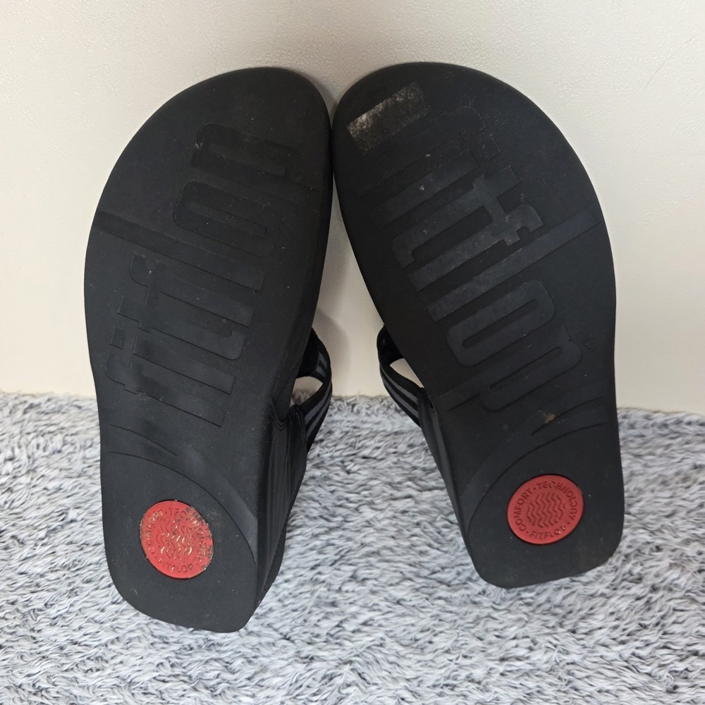 Flit Flops Sandals Black Flip Flops Slip On Toe Post Women's Size 9 - Picture 7 of 8